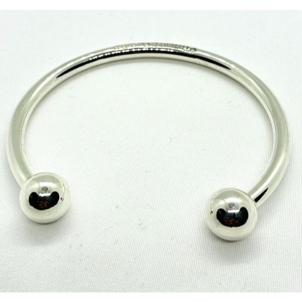 Tiffany & Co Hardwear Ball Edge Sterling Silver Cuff Bracelet